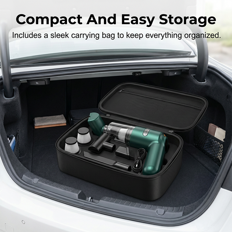 🔥50K+ SOLD🔋High-Power Cordless Vacuum Cleaner Kit for Car🚗Strong Suction💨Rechargeable Handheld⚡Full Accessory Car Interior Cleaner