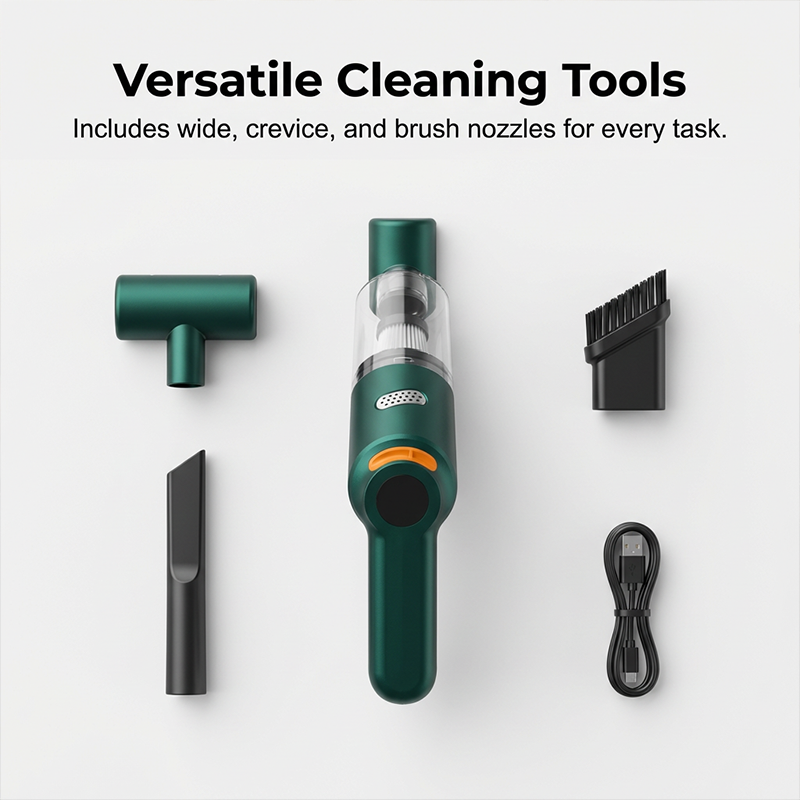 🔥50K+ SOLD🔋High-Power Cordless Vacuum Cleaner Kit for Car🚗Strong Suction💨Rechargeable Handheld⚡Full Accessory Car Interior Cleaner