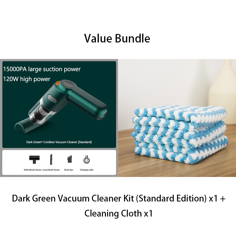 🔥50K+ SOLD🔋High-Power Cordless Vacuum Cleaner Kit for Car🚗Strong Suction💨Rechargeable Handheld⚡Full Accessory Car Interior Cleaner